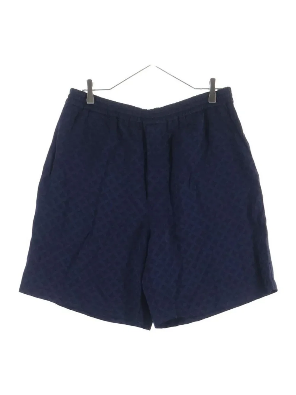 Louis Vuitton Monogram Graphic Jacquard All Over Pattern Rayon Shorts Navy